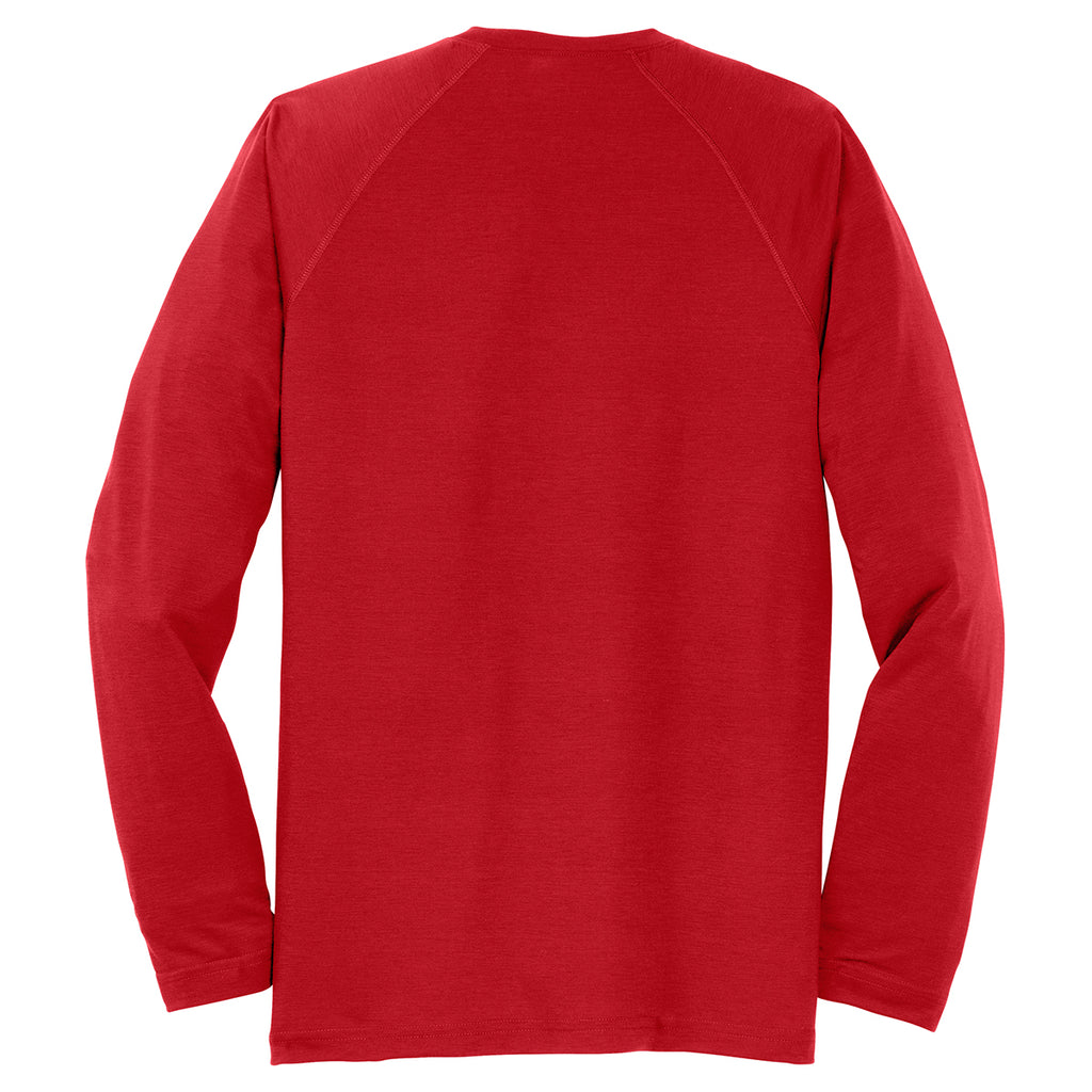 Sport-Tek Men's True Red Long Sleeve Ultimate Performance Crew