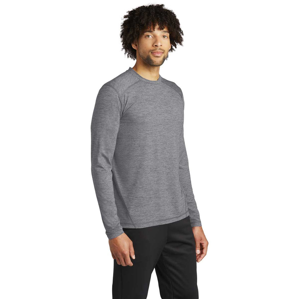 Sport-Tek Men's Grey Heather Exchange 1.5 Long Sleeve Crew