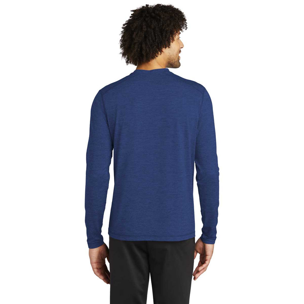 Sport-Tek Men's True Royal Heather Exchange 1.5 Long Sleeve Crew