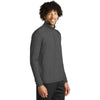 Sport-Tek Men's Graphite Heather Exchange 1.5 Long Sleeve Half Zip