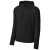 Sport-Tek Men's Black Sport-Wick Stretch 1/2-Zip Hoodie