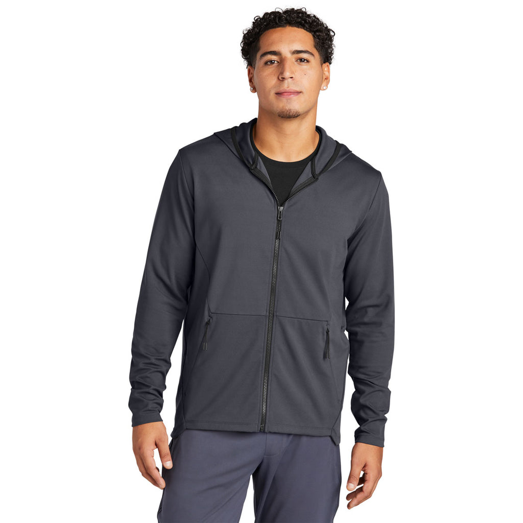 Sport-Tek Men's Graphite Circuit Hooded Full Zip