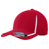 Sport-Tek True Red/White Flexfit Performance Colorblock Cap