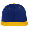 Sport-Tek True Royal/Gold Flat Bill Snapback Cap