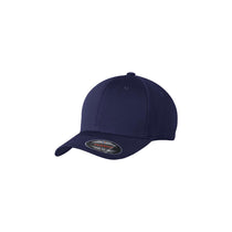 Sport-Tek True Navy Flexfit Cool & Dry Poly Block Mesh Cap