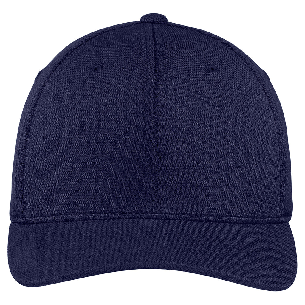 Sport-Tek True Navy Flexfit Cool & Dry Poly Block Mesh Cap