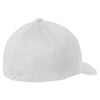 Sport-Tek White Flexfit Grid Texture Cap