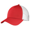 Sport-Tek True Red/White PosiCharge Competitor Mesh Back Cap