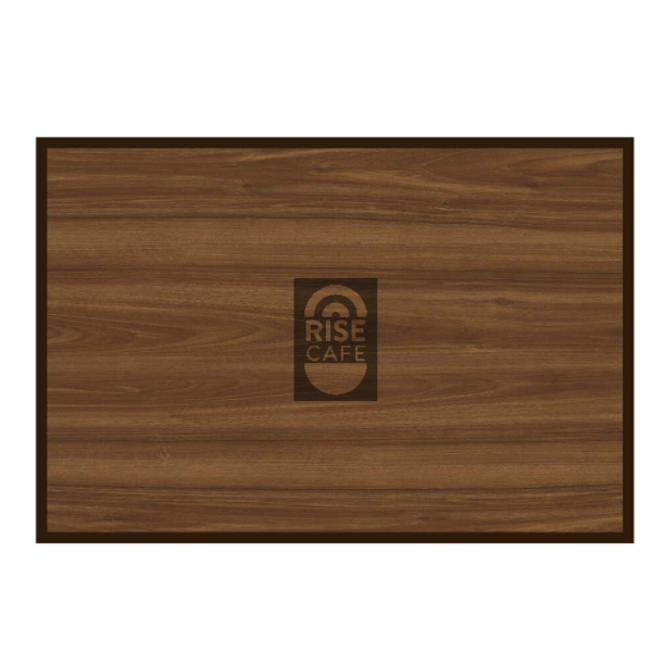 Woodchuck USA Mahogany Wood Serving Tray