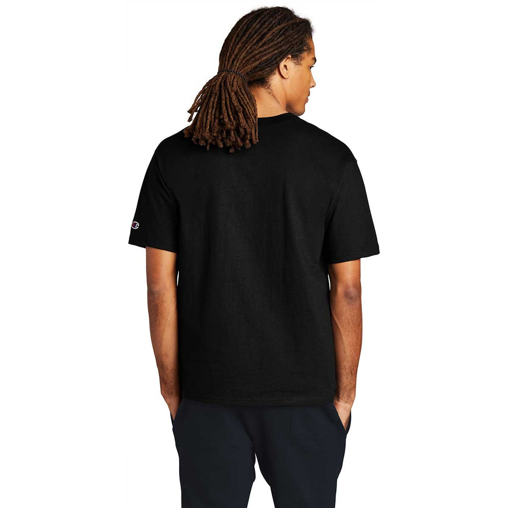 Champion Men's Black Heritage 7-oz Jersey Tee