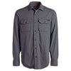 Timberland Men's Charcoal Flame Resistance Cotton Core Button Front Shirt