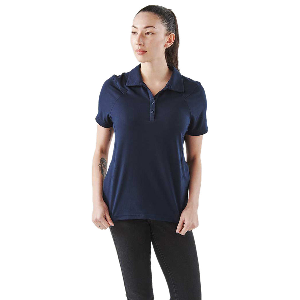 Stormtech Women's Navy Camino Performance Short Sleeve Polo