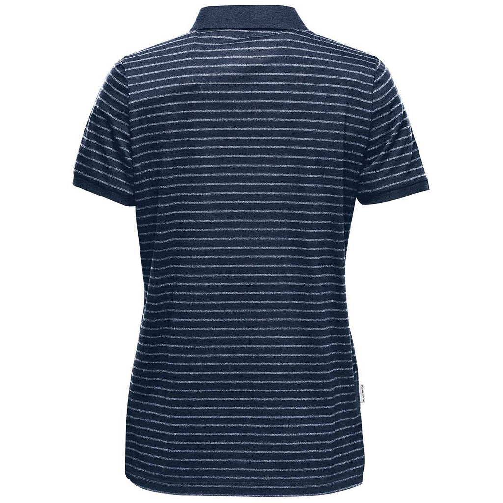 Stormtech Women's Navy/White Railtown Polo