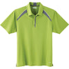 Elevate Men's Dark Citron Green Quinn Short Sleeve Polo