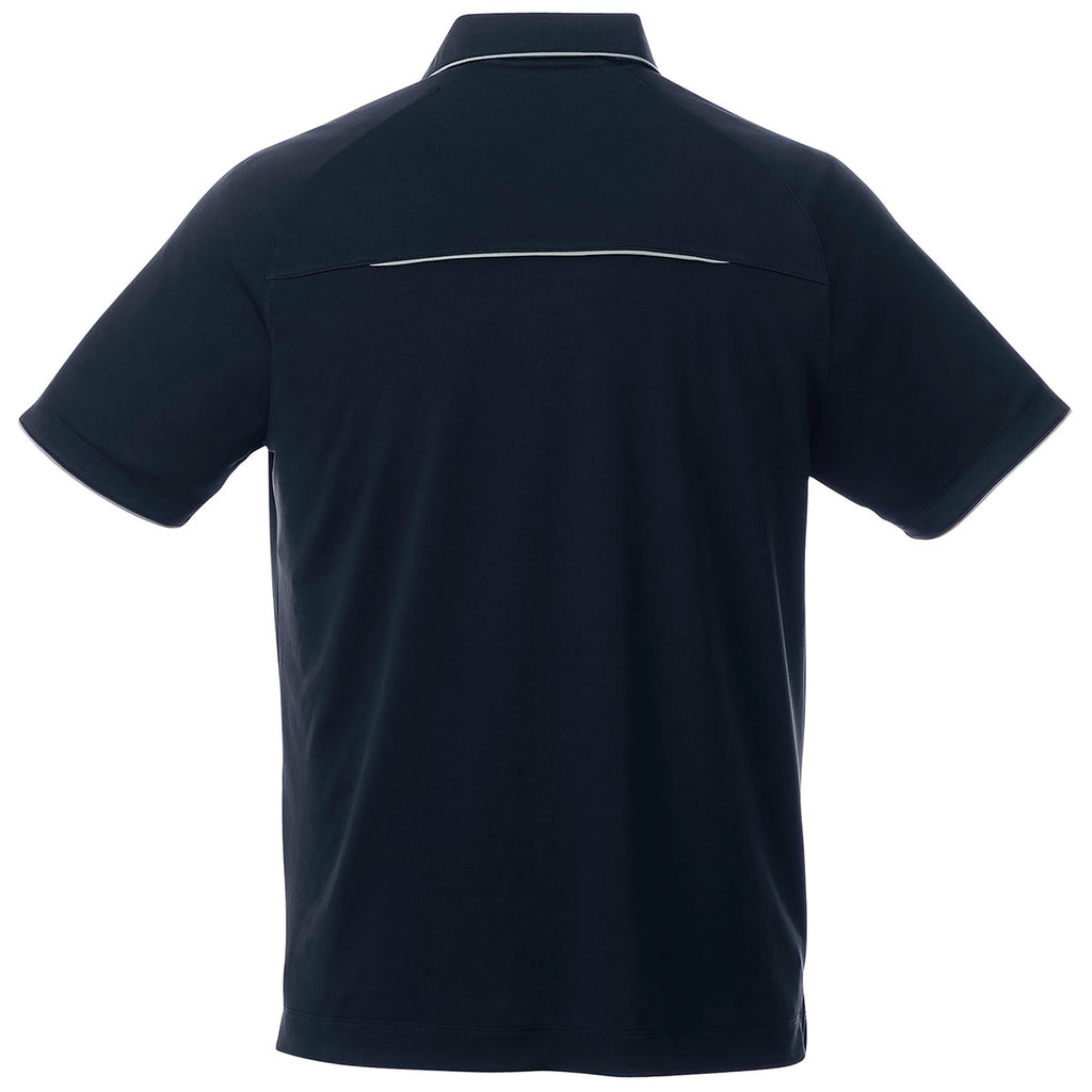 Elevate Men's Vintage Navy/Quarry Remus Short Sleeve Polo