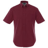 Elevate Men's Maroon Stirling Short Sleeve Shirt