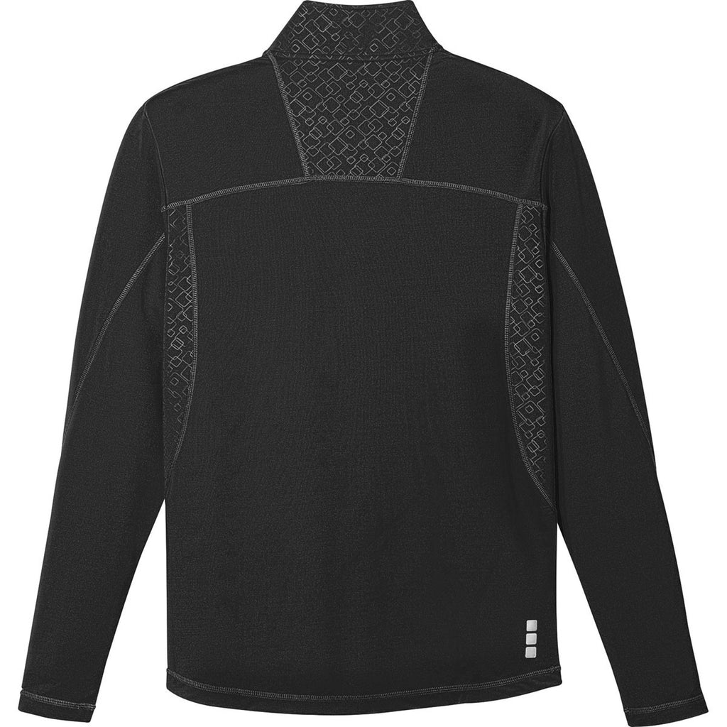 Elevate Men's Black Caltech Knit Quarter Zip