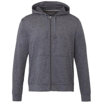 Elevate Men's Heather Dark Charcoal Lavar Eco Knit Full Zip Hoody