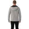 Elevate Men's Heather Charcoal Odell Knit Zip Hoody