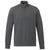 Trimark Men's Heather Dark Charcoal Dayton Classic Fleece Half Zip Pullover