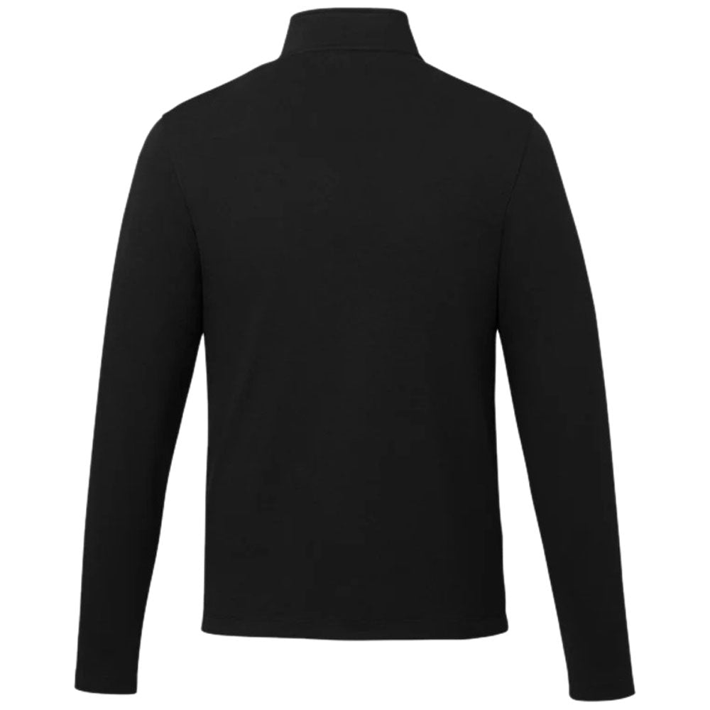 Elevate Men's Black Rigi Eco Knit Quarter Zip