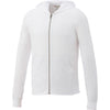 Elevate Men's White Garner Knit Full Zip Hoodie