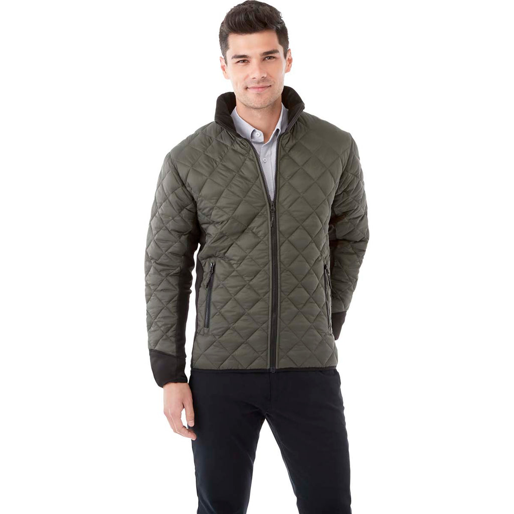 Elevate Men's Loden/Black Rougemont Hybrid Insulated Jacket