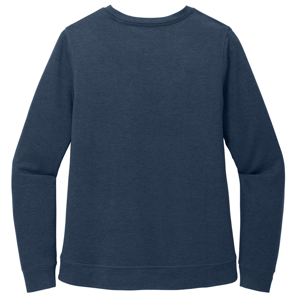 TravisMathew Women's Blue Nights Heather Long Weekend Crew