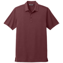 TravisMathew Men's Oxblood Heather Sunnyvale Polo