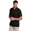 TravisMathew Men's Black Coto Performance Polo