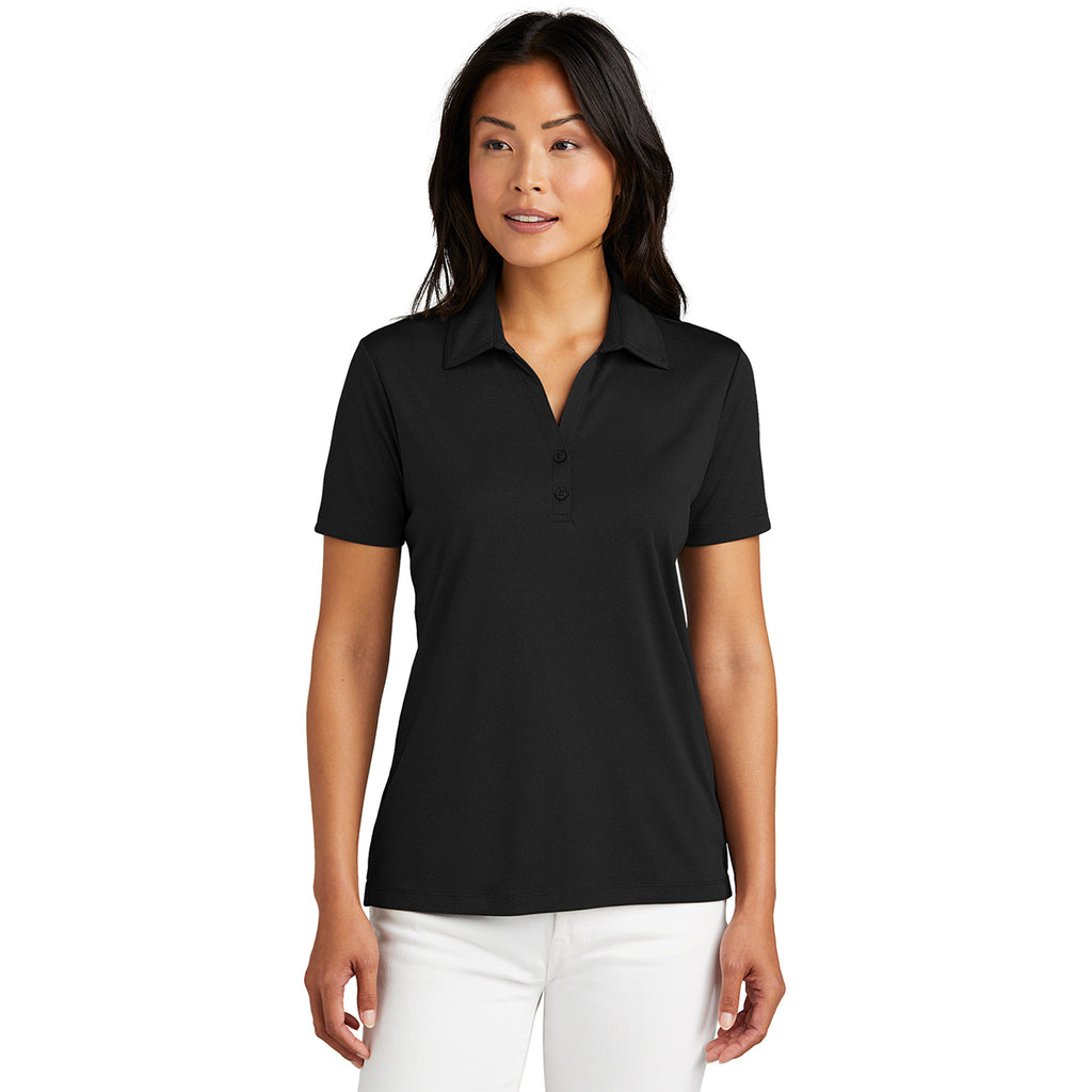 TravisMathew Women's Black Coto Performance Polo