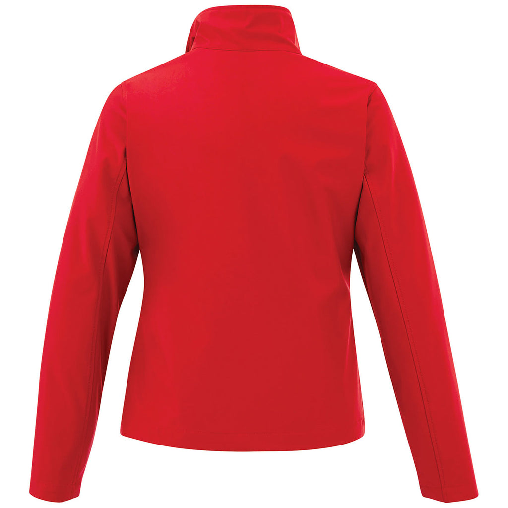 Elevate Women's Team Red Karmine Softshell Jacket