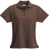 Elevate Women's Mocha Moreno Short Sleeve Polo