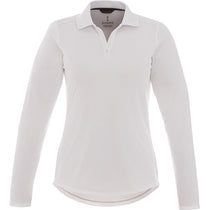 Trimark Women's White Mori Long Sleeve Polo