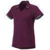 Elevate Women's Maroon/Grey Storm Cerrado Short Sleeve Polo