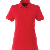 Elevate Women's Team Red Belmont Short Sleeve Polo