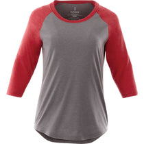 Elevate Women's Team Red Heather/Medium Heather Grey Dakota Three Quarter Tee