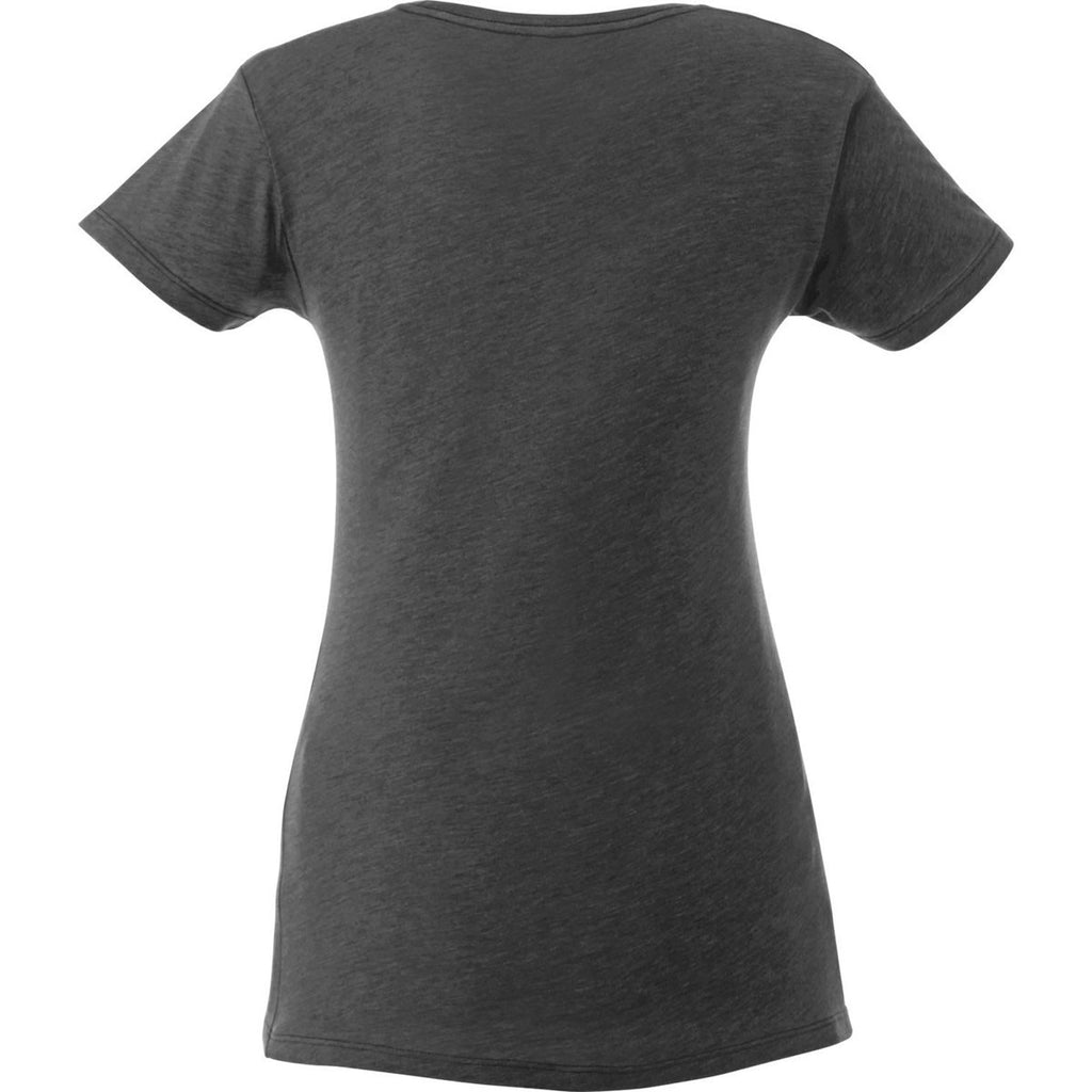 Elevate Women's Heather Dark Charcoal Bodie Short Sleeve T-Shirt