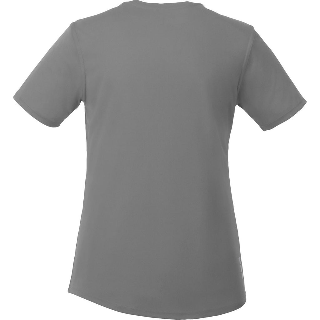 Elevate Women's Steel Grey Omi Short Sleeve Tech T-Shirt