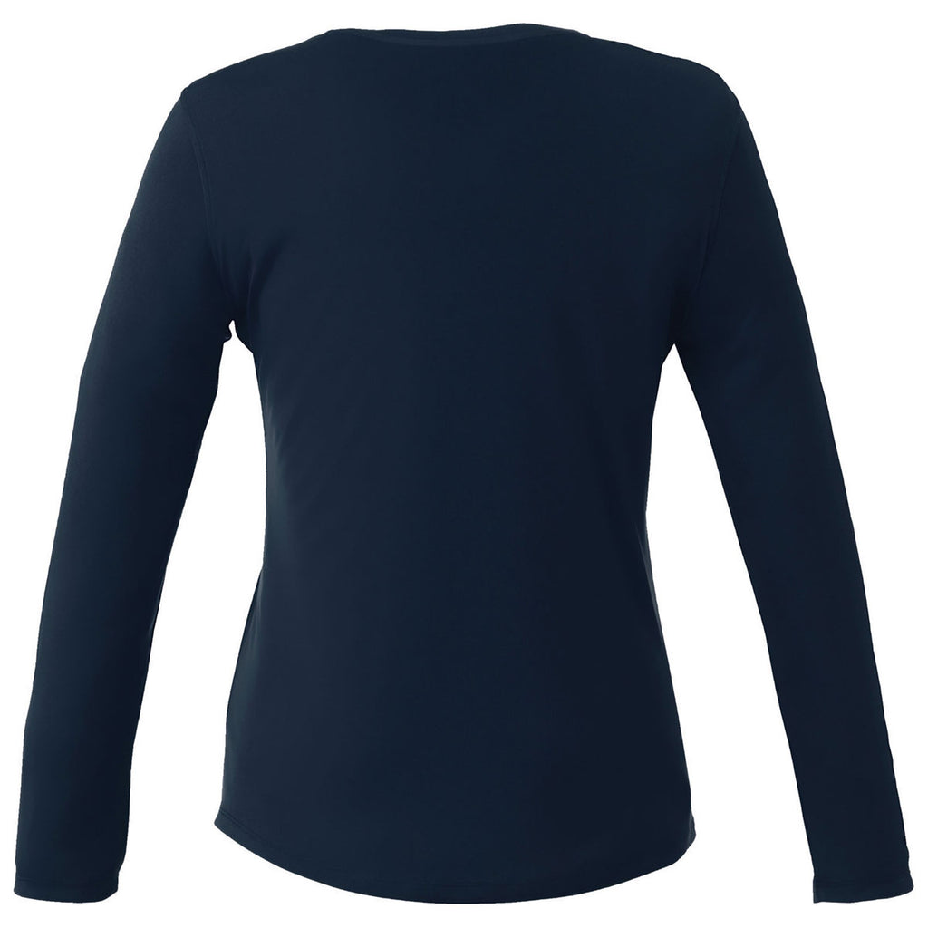 Elevate Women's Navy Parima Long Sleeve Tech Tee