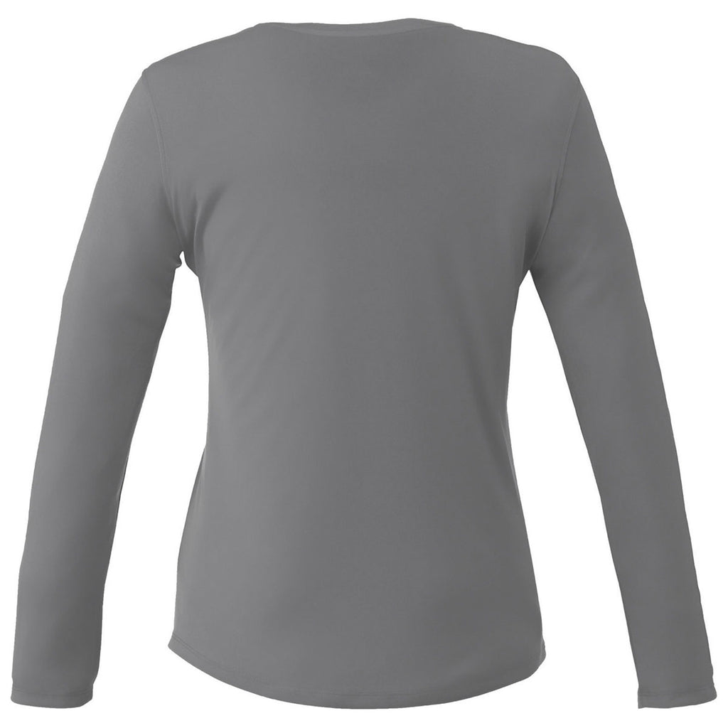 Elevate Women's Steel Grey Parima Long Sleeve Tech Tee