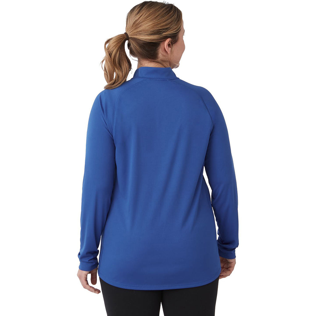 Trimark Women's New Royal Evans Eco Knit Performance Half Zip