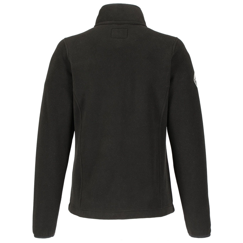 Roots73 Women's Black Westville Eco Microfleece Full Zip