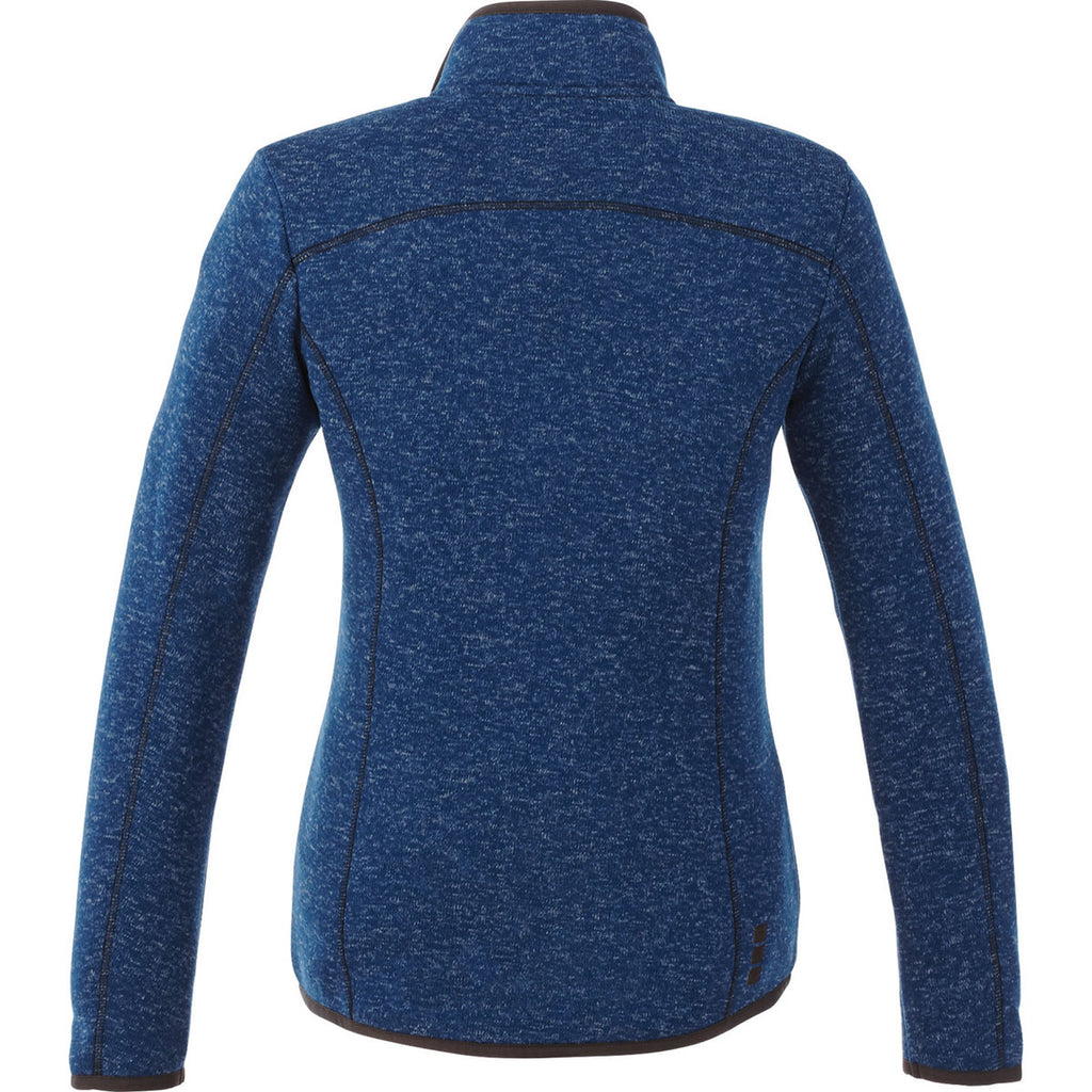 Elevate Women's Metro Blue Heather Tremblant Knit Jacket