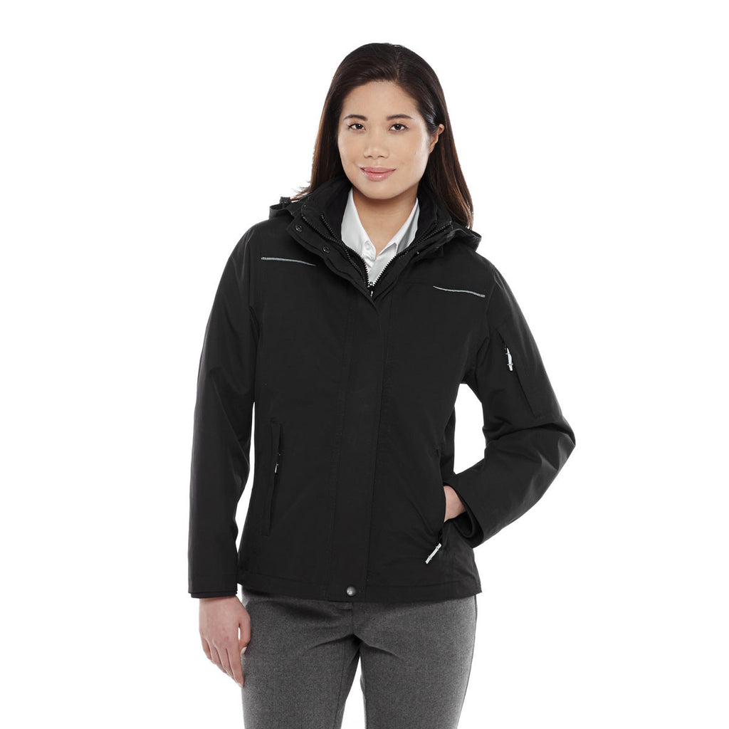 Elevate Women's Black Dutra 3-in-1 Jacket