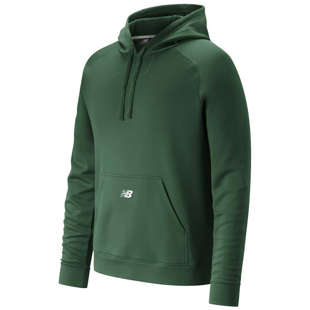 New Balance Men's Team Dark Green Performance Tech Hoodie