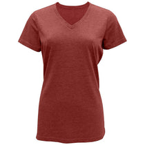 BAW Women's Cardinal Tri-Blend V-Neck T-Shirt