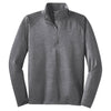 Sport-Tek Men's Charcoal Grey Heather Tall Sport-Wick Stretch 1/2-Zip Pullover