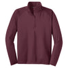 Sport-Tek Men's Maroon Tall Sport-Wick Stretch 1/2-Zip Pullover