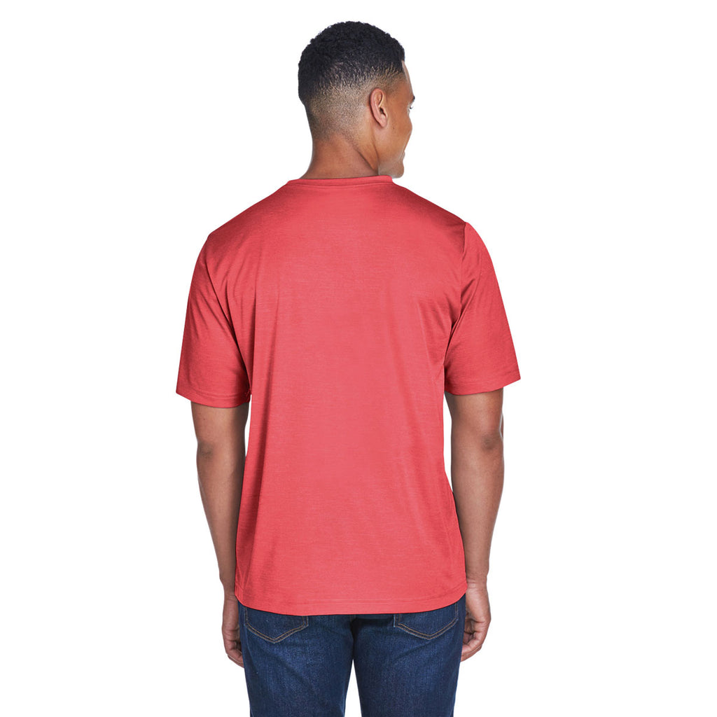 Team 365 Men's Sp Red Heather Zone Sonic Heather Performance T-Shirt